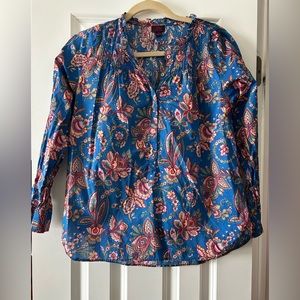 EUC JCrew x Liberty Blouse